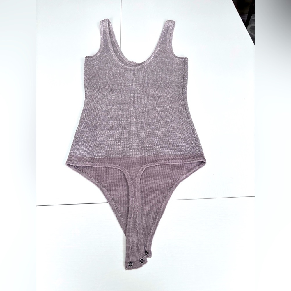 NWT Abercrombie & Fitch Light Purple Knit Bodysuit Size Xs - Picture 2 of 6